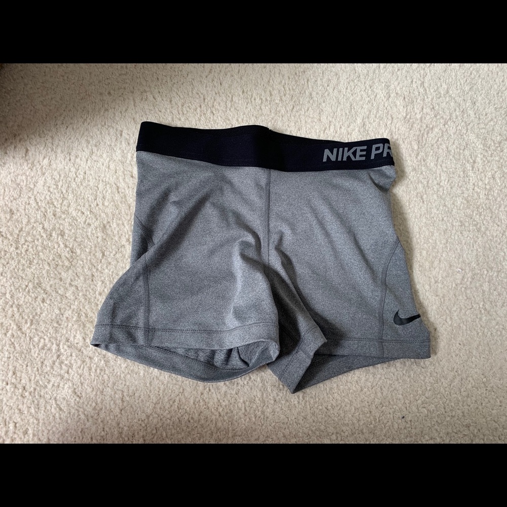 Grey Nike Spandex Shorts